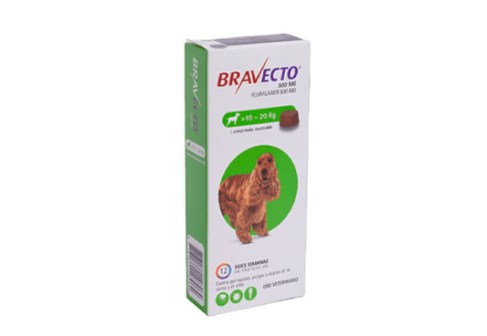 Bravecto 10 a 20 kg x 1 comp.