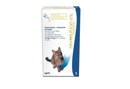 Revolution 6% pipeta Gato 2,5 a 7,5 kg  x 1 unid.