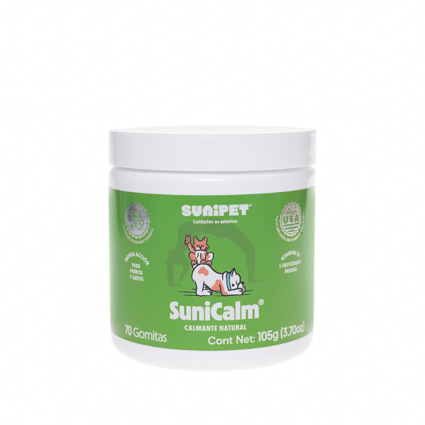 Sunicalm calmante natural perro / gato x 70 gomitas