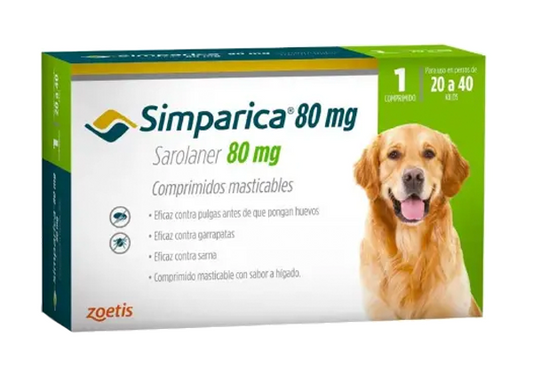 Simparica 20 – 40 kilos x 1 comp.