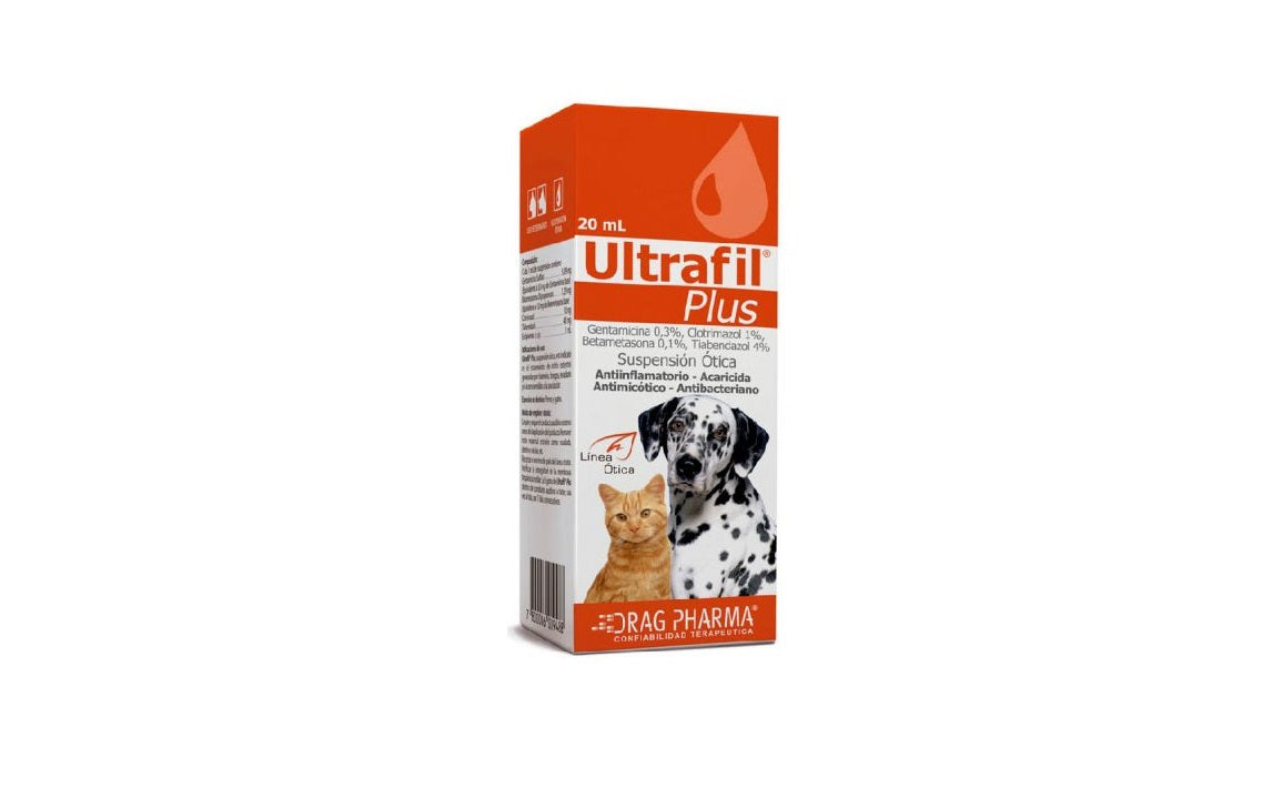 Ultrafil Plus sub otica gota x  20ml