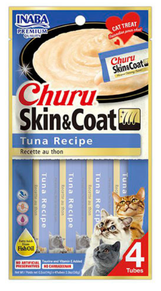 Churu gato skin y coat  atun x 4 sachet