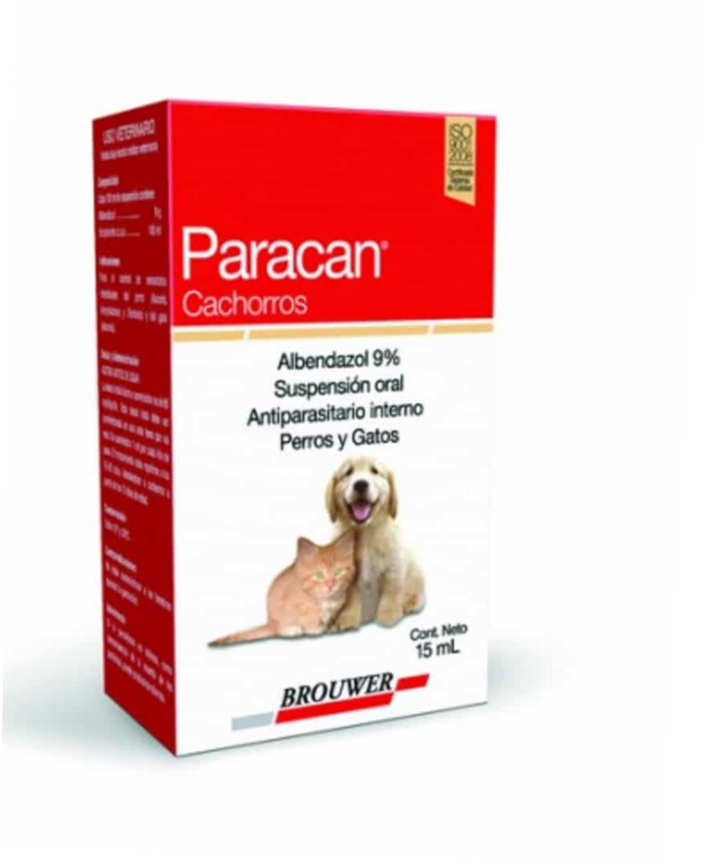 Paracan Cachorros perro / gato  x 15 ml.