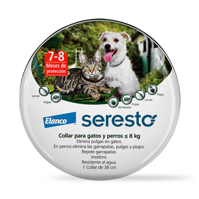 Seresto collar perro/ gato hasta 8 kg