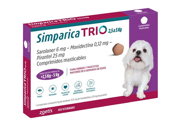 Simparica trio 2.5-5 kg x 1 comp.